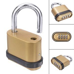 【Ready Stock/COD】Outdoor Security Weatherproof Anti-theft Zinc Alloy Combination Padlock Code Lock 4-digit Number Password Lock