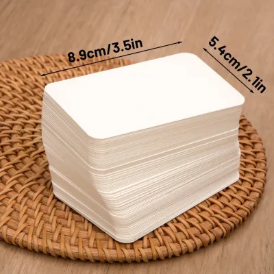 【SG】Blank Card Thick Paper Card White Cards Gift Card Thanks Card Greeting Cards Memo Card Flash Card