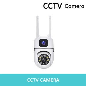 Xiaomi Dual Lens CCTV Camera Wifi Connect 360 With Audio and Speaker Mini IP Security Camera Auto Tracking Night Vision Waterproof Alarm Surveillance CCTV Light Bulb Connect to CP Outdoor HD Wireless Two-Way Audio CCTV Camera