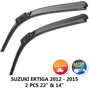 Klikoto Wiper Mobil Frameless 2 Pcs Depan Kiri dan Kanan - Suzuki Ertiga