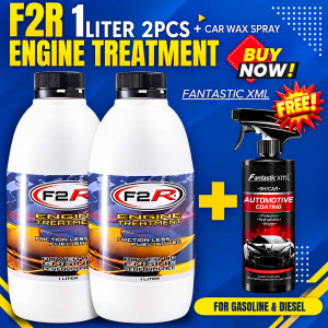 F2R Racing Oil Additives Complete Engine Treatment 2PCS 1Liter for Gas and Diesel with FANTASTIC XML