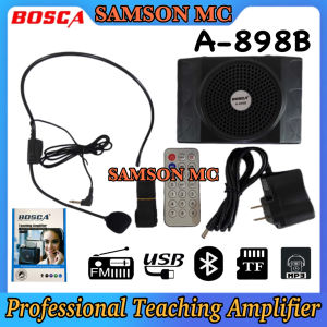 BOSCA A-898B Professional Teaching Amplifier Professional Belt Type Amplifier Headset mic and remote control Bluetooth