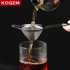 [COD] KOQZM KITCHEN Fine Mesh Stainless Steel Conical Strainer Cocktail Bar Strainer Cone Strainer