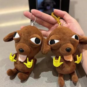 15เซนติเมตรชิวาวาตุ๊กตาพวงกุญแจน่ารักลูกสุนัขตุ๊กตาตุ๊กตาการ์ตูนสัตว์ตุ๊กตาพวงกุญแจเพื่อนของขวัญวันเกิดพวงกุญแจอุปกรณ์