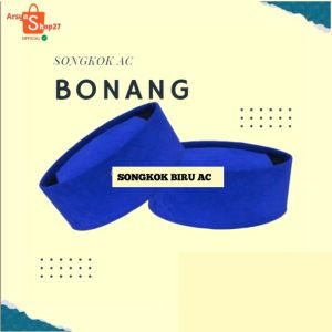 Bonang Songkok biru AC - songkok peci Biru Tinggi 7 8 9 10 UKURAN DEWASA & ANAK TERMURAH