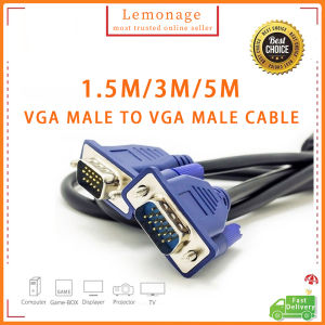1.5M/3M/5M Vga To Vga Cable 15Pin Male To Male Vga Cable Cord For Computer/Projector/Monitor/Tv/Pc