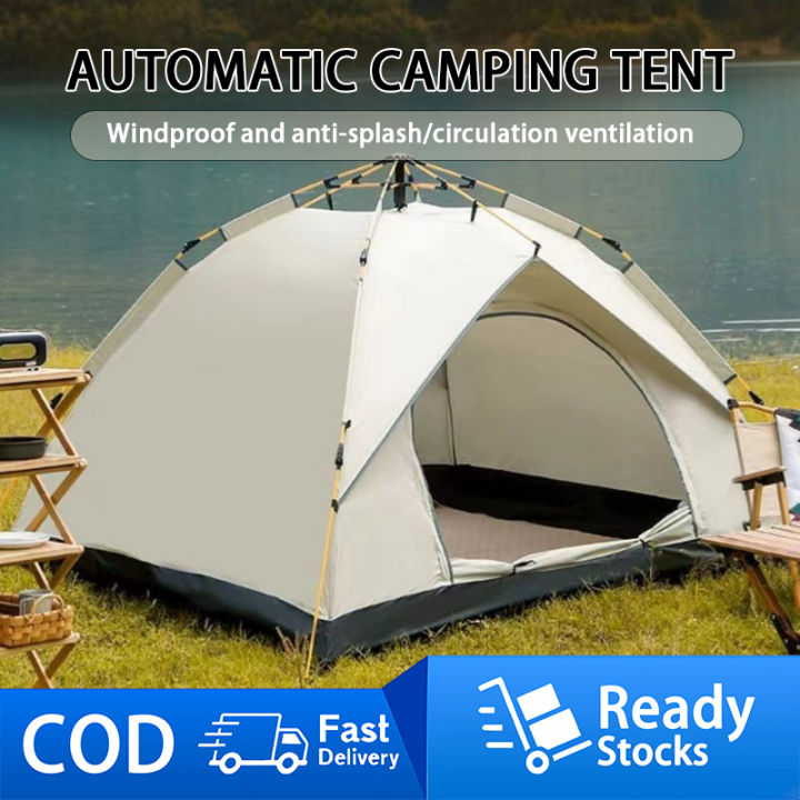 2025 NEW Camping Tent with Rain Fly and Carrying Bag 2-6 Person ...