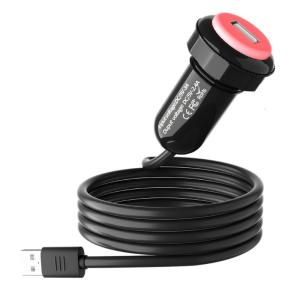 Ổ cắm USB xe hơi có đèn báo LED thông minh và dây dài hơn thường lệ có thể xoay để sạc thuận tiện