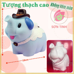 Tượng thạch cao Skull Panda M70 (Không kèm màu) Bé Tô Màu Tô Tượng