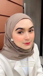 segitiga instan Jersey jahit dagu tinggal slub jilbab viral tiktok