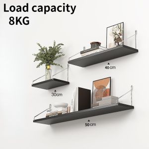 Wooden Wall Shelf Set Book Shelf Wine Rack Floating Wall Shelves Display Rack With Nail