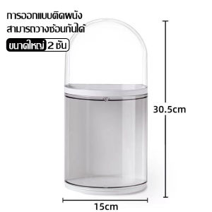 กล่องเก็บโมเดล ติดผนัง กล่องใส่โมเดล หมุน 360 องศา กล่องโชว์ 1/2/3 ชั้น ชั้นวาง art toy ดีไซน์ติดผนัง ตู้โชว์ติดผนัง มี 2 ขนาดให้เลือก ไม่ต้องเจาะรู