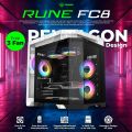 PC Case M-ATX Mini-ITX Nemesis RUNE FC8 NYK FREE 3 FAN CASE Casing CPU. 