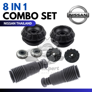 [8 IN 1] Front Absorber Mounting / Bearing / Damper / Absorber Cover - Nissan Almera N17