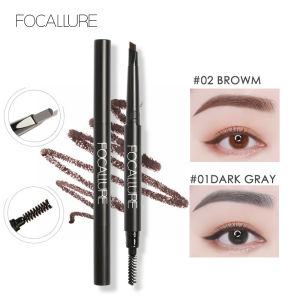 FOCALLURE 3 สี ดินสอเขียนคิ้วกันน้ำติดทนนาน ธรรมชาติกันน้ำป้องกันการลบเลือน