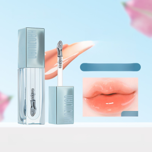 Color-Changing Lip Essence Oil Moisturizes and Lightens Lip Lines Lipstick Lip Glaze Does Not Fade and Does Not Stick to Cups for a Long Time淡化唇纹温感变色唇釉