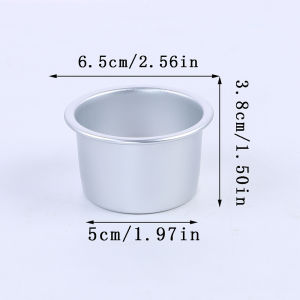 5Pcs Performance Aluminium Mini Round Cheesecake Pan 2Inch Cheesecake Pan Cupcake Pan Muffin Pan Desserts Cake Baking Pan