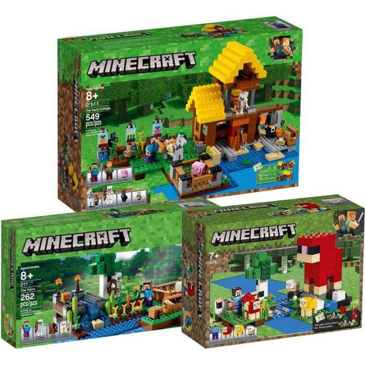 minecraft-21114-mengore-colored-wool-farm-hut-21153-assembling-blocks