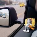 Action Figure Tom & Jerry Ornamen Boneka Kucing Dan Tikus Ukuran 3-5cm Untuk Topper Kue Interior Mobil. 