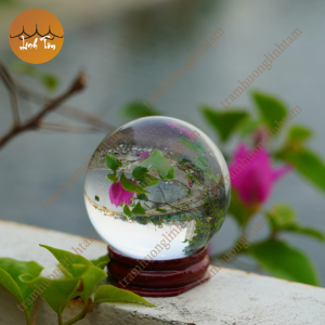 Quả cầu pha lê phong thủy nhiều màu theo bản mệnh ngũ hành đường kính 5cm trang trí phong thủy nhà cửa