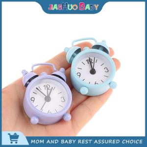 JiaShuo Baby Toy นาฬิกาปลุกทรงกลมควอทซ์สุดสร้างสรรค์1ชิ้น นาฬิกาปลุกขนาดเล็กโลหะขนาดเล็ก4ซม. นาฬิกาปลุกตั้งโต๊ะแบบพกพาสำหรับตกแต่งบ้าน
