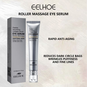 EELHOE Hyaluronic Acid Eye Serum Roller Massage Lifting Firming Anti Wrinkle Nourishing Moistruizing Remove Dark Circle 20ml