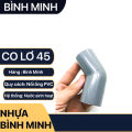 Co Lơ 45 Độ Nối Ống Nước, Co lơi nhựa PVC BÌNH MINH hai đầu dán ống phi 21 27 34. 