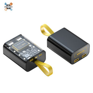 Ziqqucu DIY Power Bank with Night Light Make Your Own External Battery Pack 2 Output 2 Input Battery Not Include