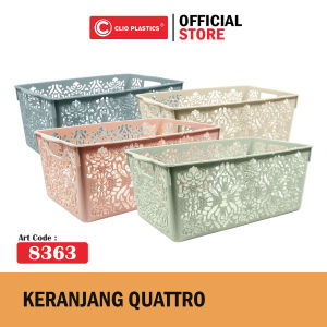 CLIO 1 DUS Keranjang Plastik Quattro 8363 / Storage Basket Quattro
