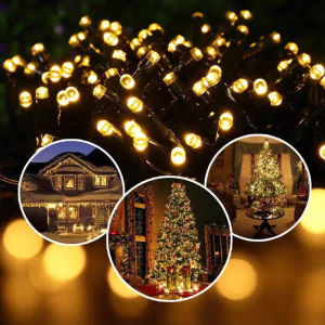 LED Outdoor Solar Lamp LEDs String Lights Fairy Holiday Christmas Party Garland Solar Garden Waterproof Lights