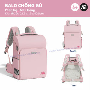 Balo Chống Gù Mideer 3D Waist Relief Backpack Siêu Nhẹ Cho Bé Tiểu Học Cấp 1 6 Tuổi+