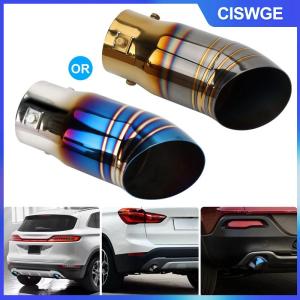 CISWGE 1pcs phổ xe exhaust muffler hiệu suất cao thép không gỉ thẳng thông qua exhaust muffler tăng cường âm thanh và phong cách