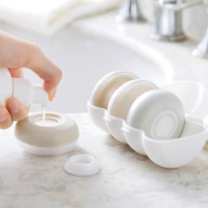 LITTLE DAISY | BONA Travel Toiletries Kit 4in1 / Tempat Sabun Shampo Lotion Travel Aesthetic / Aksesoris Perlengkapan Mandi Tempat Botol Sabun Shampoo Isi Ulang