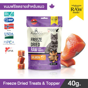 เคลลี่แอนด์โค ซิงเกิ้ลทรีทส์ ฟรีซดราย แซลมอน สำหรับแมว