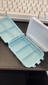 3 Layer Folding Medicine Box Medicine Organizer Box For Travel big storage Portable Travel Pill Box Drug Storage Organizer Mini Wheat Straw Pill Box – Portable Vitamin & Medicine Storage Dispenser for Travel