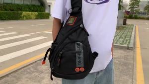 New Mens Fashion Casual Outdoor Breathable Durable High Quality Nylon Chest Crossbody Bag