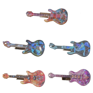 Light weight Guitar Hair Clip Fashionable Durability Hairclip Unique Hairpin for Music Festivals and Casual Looks