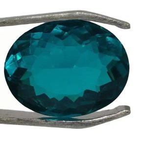 Natural Madagascar Blue Color Grandierite 14.20 Cts. OvalCut Eye Clean Loose Gemstone