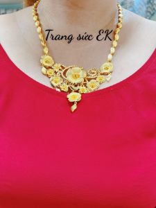 Dây chuyền hoa mai chuẩn 24.k cao cấp E.69