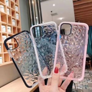 0186 VVVcase Softcase diamond Iphone 11 12 pro max 13 13MINI 13PRO 13PROMAX 14 14PRO 14PLUS 14PROMAX Silikon croom warna motif diamond glitter BLINK BLING