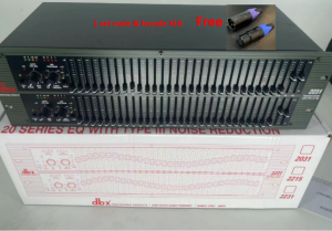 With ONE SET XLR DBX 2231 20 SERIES Graphic Equalizer/Limiter with Type III Noise Reduction