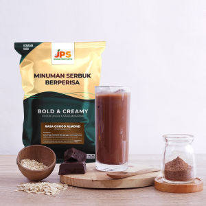Bubuk Minuman Choco Almond Plain Tanpa Gula 1 kg - Serbuk Coklat Instan - JPS