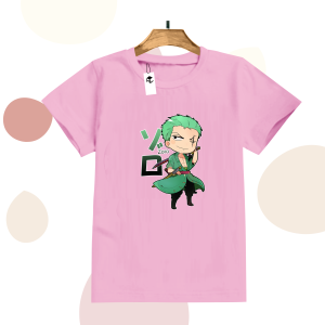 Code8.id DTF Kaos Anak Laki Laki Karakter Anime Zoro Best Seller Awan MURAH DAN TRENDY