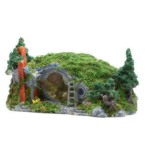 Artificial Aquarium Decoration Rockery Lascaping Ornament Fish Shrimp Reptile House Shelter Hiding Rock Cave Decor For Fish Tank