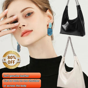 ttpr Large Capacity Cowhide Soft Fashion Leisure Bag Chain Shoulder Crossbody Commuter Bag