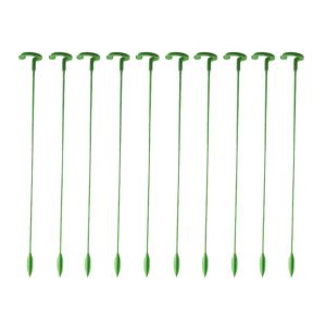 YRUQYS 10Pcs Support Rod Plant Supports Stakes Fixed 17/27/37cm Bonsai Fixing Tool Garden Tools 3mm Leaf Guard Frame For Plants Rose Flowers