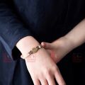 Vòng tay nam nữ titan khắc chú lăng nghiêm phong thủy dạng tròn cao cấp sáng đẹp mang lại bình an may mắn tài lôc. 