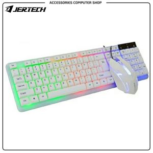 1 SET Keyboard Mouse Gaming LED JERTECH STAR KM170 - Keyboard Mouse Lampu Set - KMS