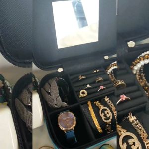 Kotak perhiasan / tas perhiasan/ pouch perhiasan (tosca)
