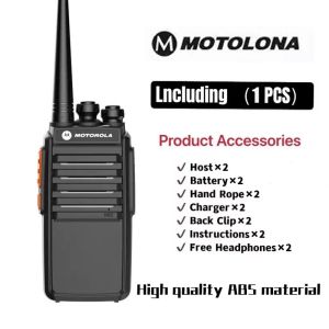 Motorola Walkie Talkie 42W 21800mAH 8KM 25Days Long Standby USB Charging Super Volume With Listener Key Free Headphones
